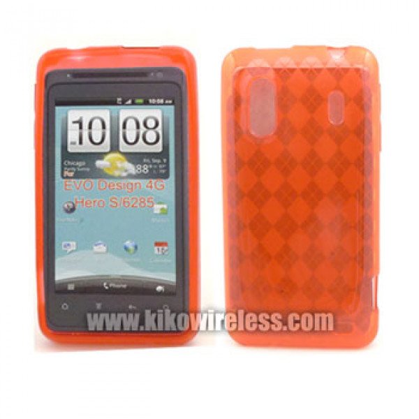 Wholesale TPU Gel Case for HTC Evo Design 4G (Red)